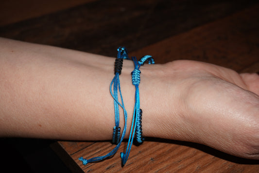 Dia de los Muertos Armband-Set Türkis/Blau/Schwarz